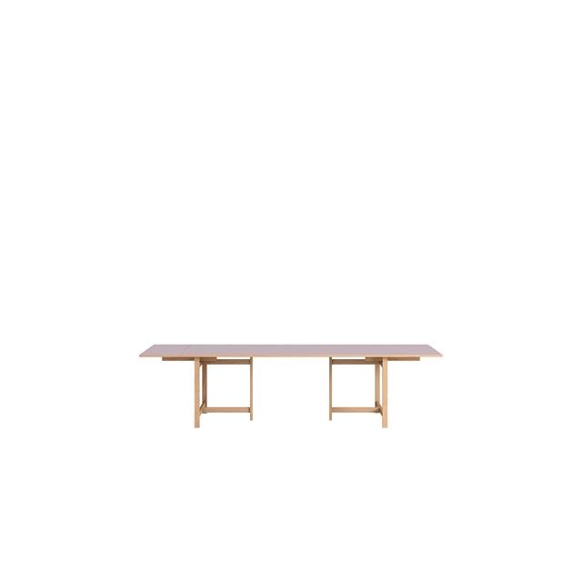 Moebe Rectangular Spisebord 220x90 Med Udtræk Soft Lilac