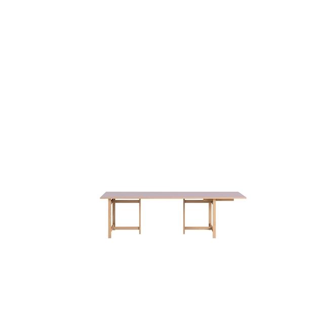 Moebe Rectangular Spisebord 220x90 Med Udtræk Soft Lilac