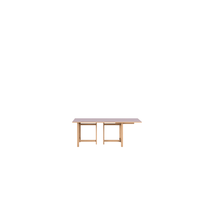 Moebe Rectangular Spisebord 160x90 Med Udtræk Soft Lilac