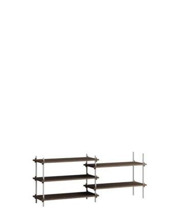 Moebe Shelving   65     Røget Eg Rustfri Stål