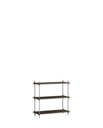 Moebe Shelving   85     Røget Eg Rustfri Stål