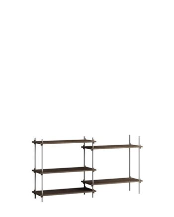 Moebe Shelving   85     Røget Eg Rustfri Stål