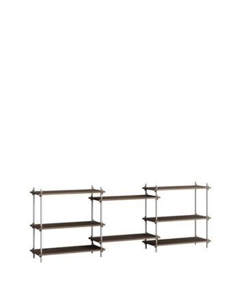 Moebe Shelving   85     Røget Eg Rustfri Stål
