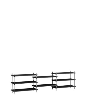 Moebe Shelving   65     Sort Rustfri Stål