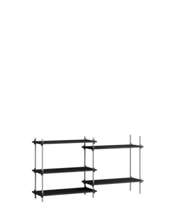 Moebe Shelving   85     Sort Rustfri Stål