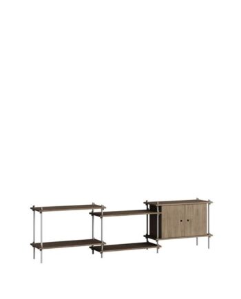 Moebe Shelving   65     Røget Eg Rustfri Stål