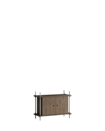 Moebe Shelving   65     Røget Eg Rustfri Stål