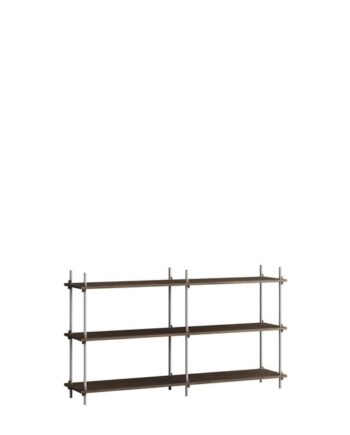 Moebe Shelving   85     Røget Eg Rustfri Stål