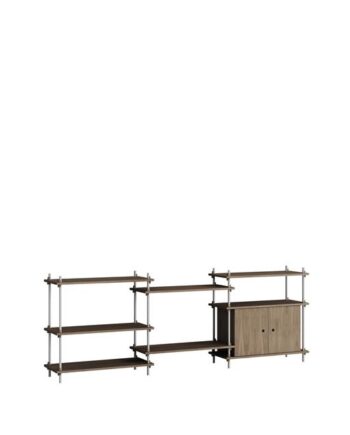 Moebe Shelving   85     Røget Eg Rustfri Stål
