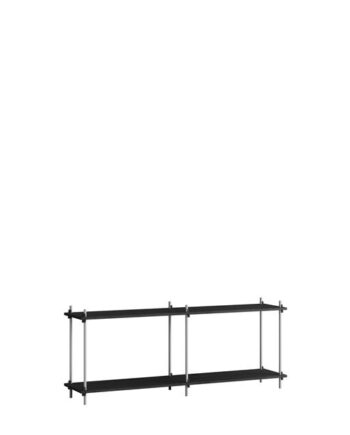 Moebe Shelving   65     Sort Rustfri Stål