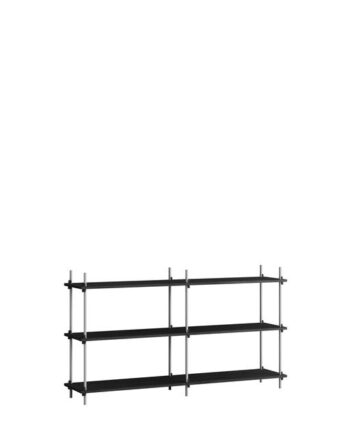 Moebe Shelving   85     Sort Rustfri Stål
