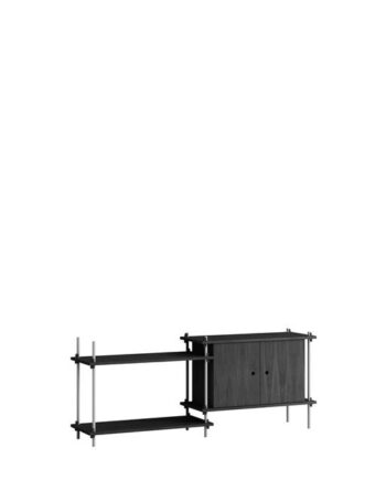 Moebe Shelving   65     Sort Rustfri Stål