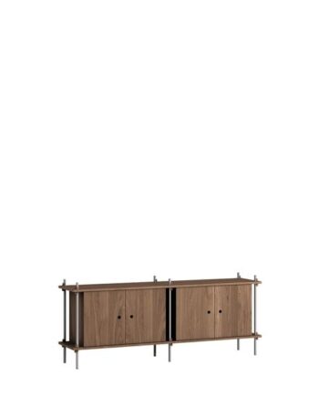 Moebe Shelving   65     Røget Eg Rustfri Stål