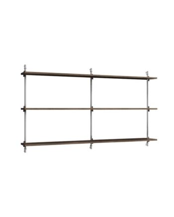 Moebe Wall Shelving Ws 85     Røget Eg Rustfri Stål