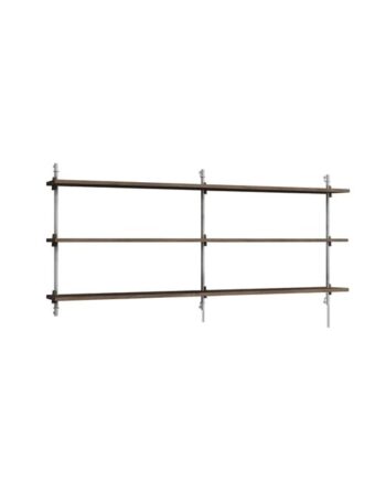 Moebe Wall Shelving Ws 65     Røget Eg Rustfri Stål