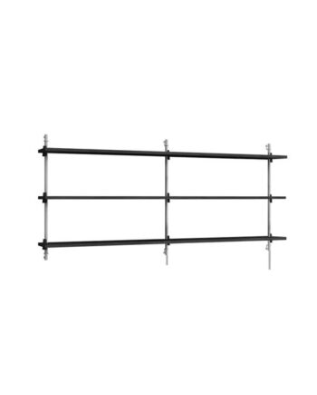 Moebe Wall Shelving Ws 65     Sort Rustfri Stål