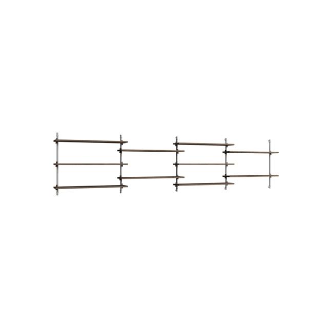 Moebe Wall Shelving Ws 65 Røget Eg Rustfri Stål
