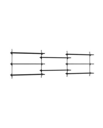 Moebe Wall Shelving Ws 65   Sort Rustfri Stål