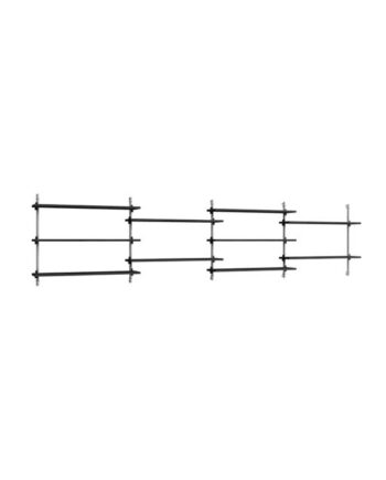Moebe Wall Shelving Ws 65   Sort Rustfri Stål
