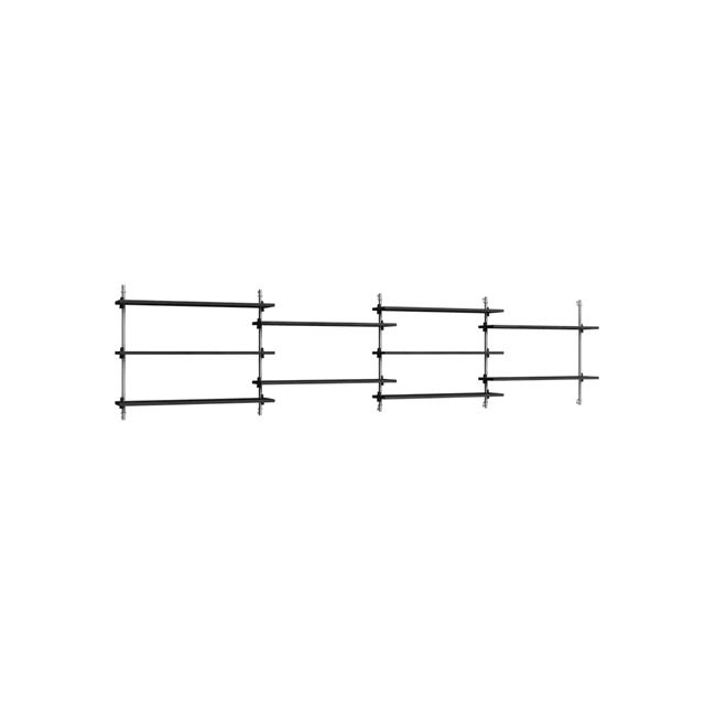 Moebe Wall Shelving Ws 65 Sort Rustfri Stål