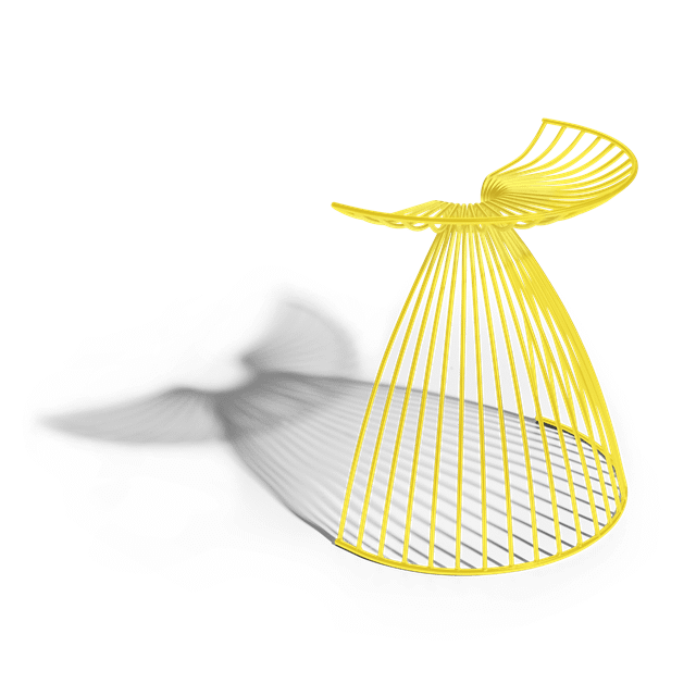 Møbel Copenhagen Angel Skammel Gul
