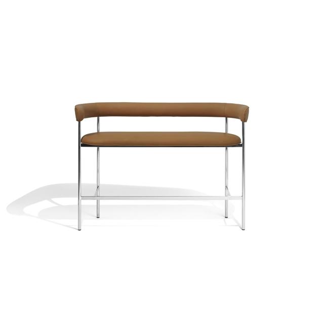 Møbel Copenhagen Font Bar Sofa 65 Cm Dunes Cognac Poleret Stål Stel