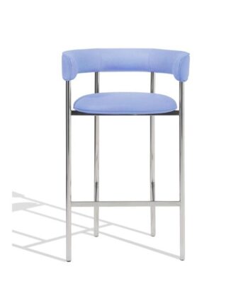 Møbel Copenhagen Font Barstol Med Armlæn 65 Cm Divina 676 Poleret Stål Stel