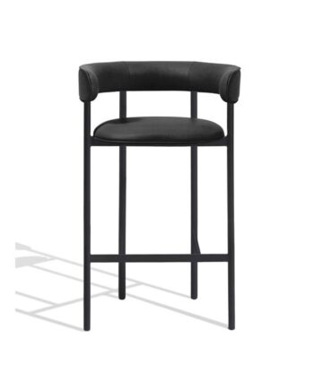 Møbel Copenhagen Font Barstol Med Armlæn 65 Cm Dunes Anthrazite Sort Stel