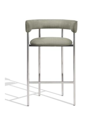 Møbel Copenhagen Font Barstol Med Armlæn 65 Cm Vidar 222 Poleret Stål Stel