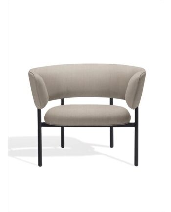 Møbel Copenhagen Font Lænestol Med Armlæn Trio 0205 Sort Stel
