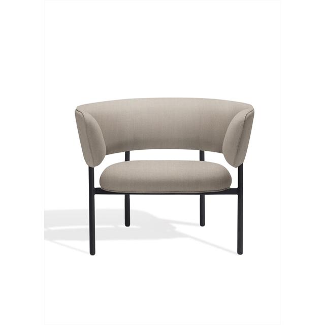 Møbel Copenhagen Font Lænestol Med Armlæn Trio 0205 Sort Stel