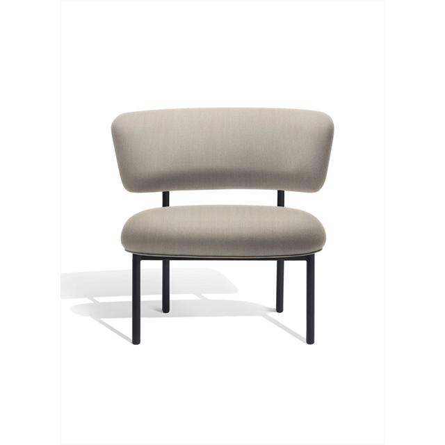 Møbel Copenhagen Font Lænestol Trio 0205 Sort Stel