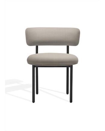 Møbel Copenhagen Font Spisebordsstol Trio 0205 Sort Stel