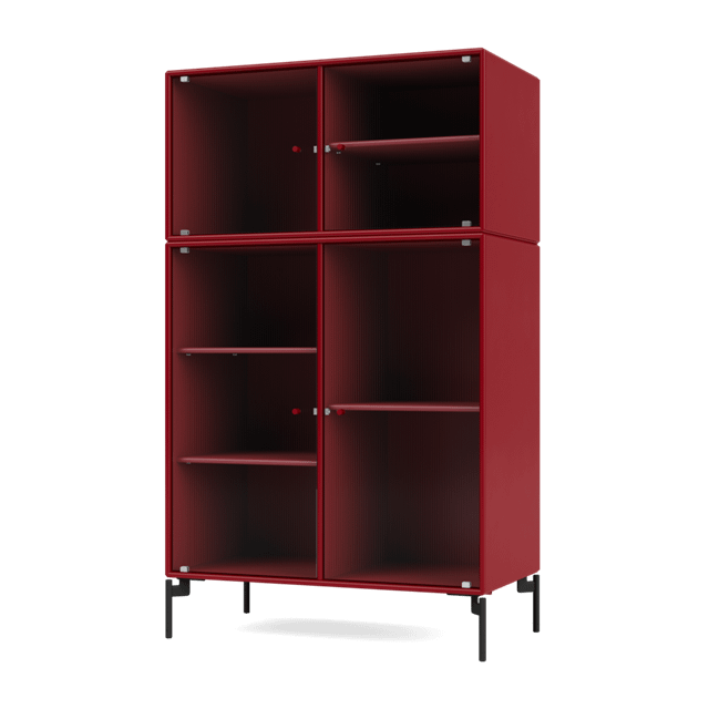 Montana Selection Ripple Iii Vitrineskab 165-beetroot 03-sort