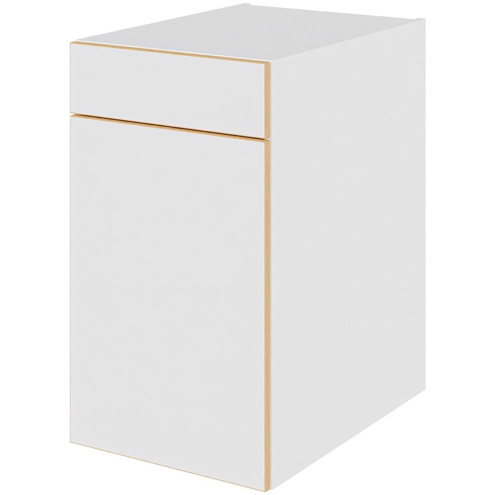Multi-living Køkken Grydeskab White Oak Line Underskab : 70 Cm : 60 Cm Udtræksriste Låge Skuffe Med Fuldudtræk Softluk Bredde: 40 Cm