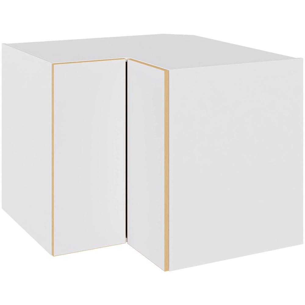 Multi-living Hjørneskab Med Knæklåge White Oak Line : 70 Cm : 60 Cm Karrusel Bredde: 90 Cm