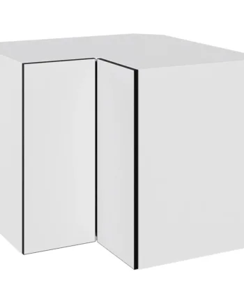 Multi-living Hjørneskab Med Knæklåge   White Black Line  : 70   Cm  : 60   Cm         Karrusel Bredde: 90 Cm