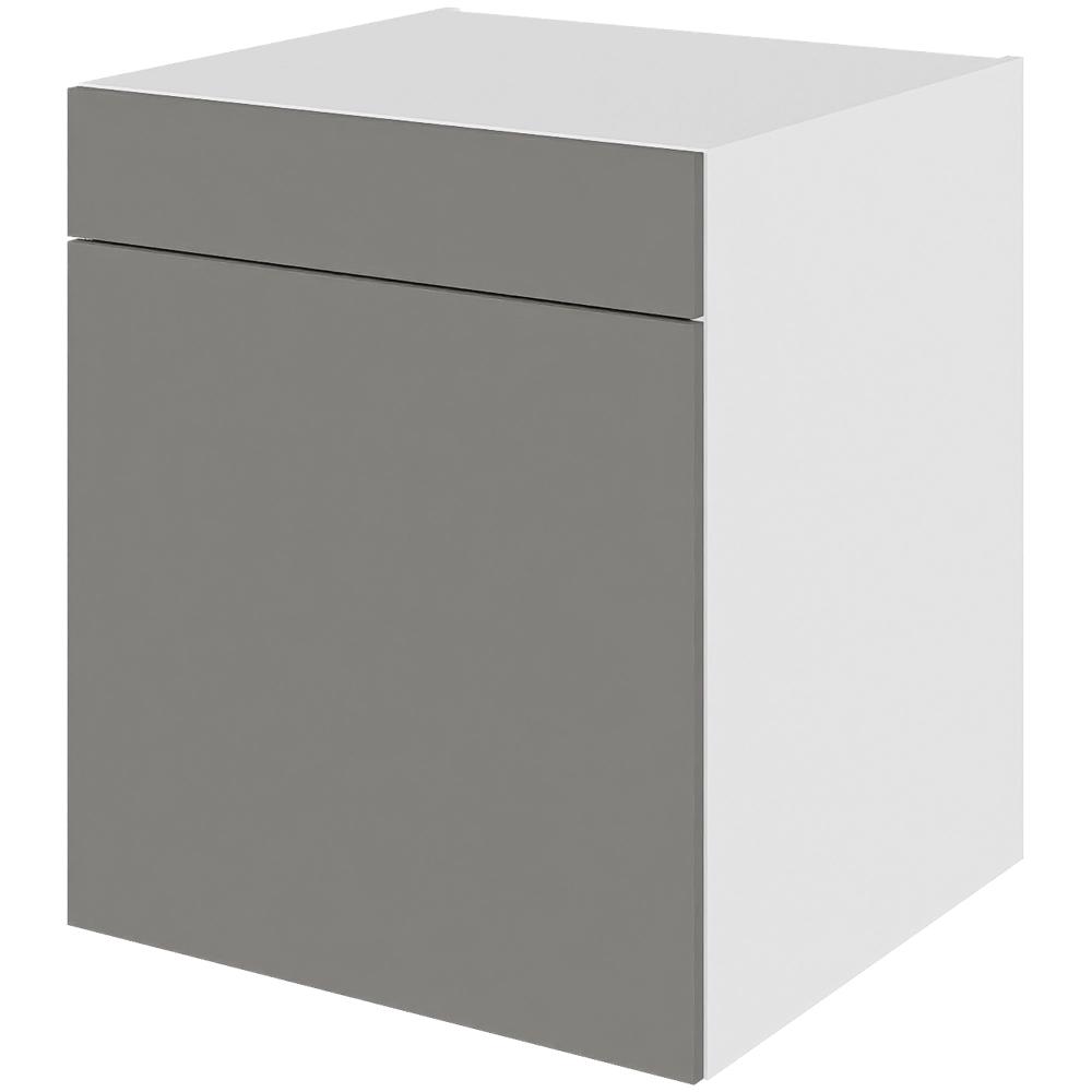 Multi-living Køkken Grydeskab Cibo Grigio Underskab : 70 Cm : 60 Cm Udtræksriste Låge Og Skuffe Med Deludtræk Softluk Bredde: 60 Cm