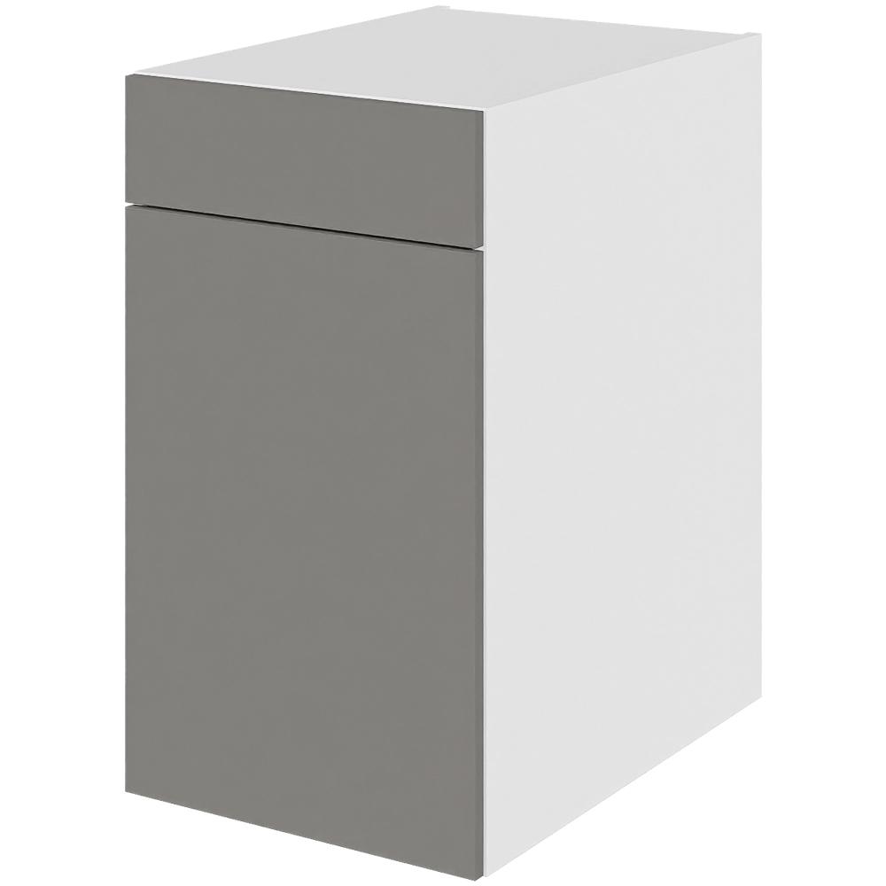 Multi-living Køkken Grydeskab Cibo Grigio Underskab : 70 Cm : 60 Cm Udtræksriste Låge Og Skuffe Med Deludtræk Softluk Bredde: 40 Cm
