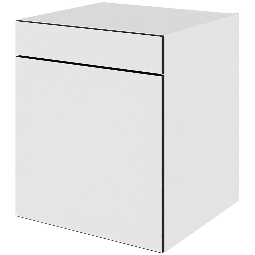 Multi-living Køkken Grydeskab White Black Line Underskab : 70 Cm : 60 Cm Udtræksriste Låge Og Skuffe Med Deludtræk Softluk Bredde: 60 Cm