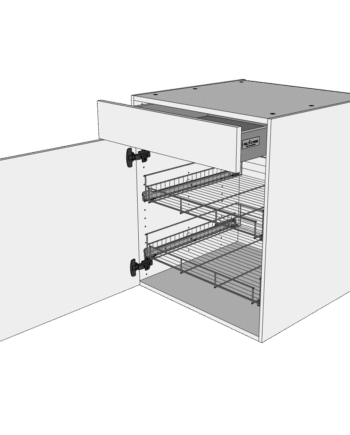 Multi-living Køkken Grydeskab   Wien Underskab  : 70   Cm  : 60   Cm    Udtræksriste   Låge Og   Skuffe Med Deludtræk Softluk Bredde: 40 Cm