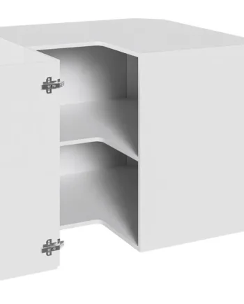 Multi-living Køkken Hjørneskab   Malet Hvid Front Knæklåge  : 70   Cm  : 60   Cm   Låge   Hylder Bredde: 90 Cm
