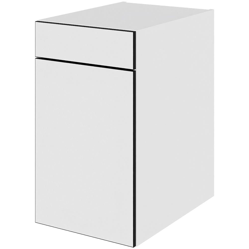 Multi-living Køkken Hyldeskab White Black Line : 70 Cm : 60 Cm Låge Skuffe Deludtræk Softluk Bredde: 40 Cm