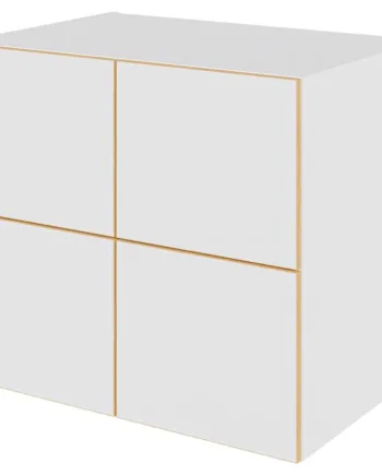 Multi-living Køkken Hyldeskab   White Oak Line  : 70   Cm  : 60   Cm Inkluderet Løs Hylde   Skuffe Look Bredde: 80 Cm