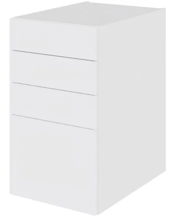 Multi-living Køkken Skuffeskab   Hvid Front  : 70   Cm  : 60   Cm   Skuffer Deludtræk Softluk Bredde: 40 Cm