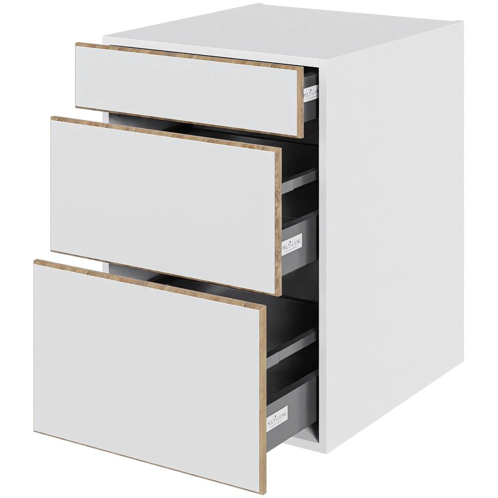 Multi-living Køkken Skuffeskab London : 70 Cm : 60 Cm Skuffer Deludtræk Softluk Bredde: 50 Cm