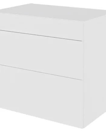 Multi-living Køkken Skuffeskab   Malet Hvid Front  : 70   Cm  : 60   Cm   Skuffer Deludtræk Softluk Bredde: 80 Cm