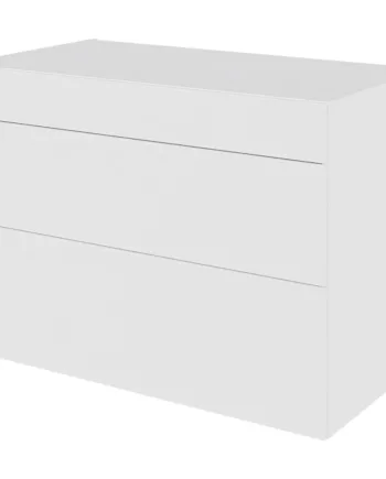 Multi-living Køkken Skuffeskab   Malet Hvid Front   : 70   Cm  : 60   Cm   Skuffer Fuldtudtræk Softluk Bredde: 100 Cm