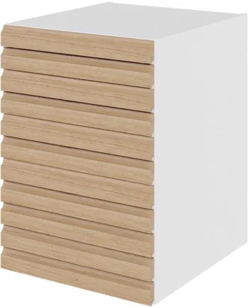 Multi-living Køkken Skuffeskab    -line Eg  : 70   Cm  : 60   Cm   Skuffer Fuldtudtræk Softluk Bredde: 50 Cm