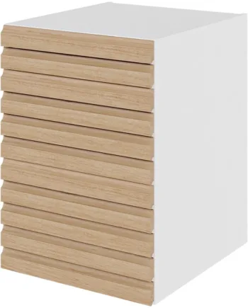 Multi-living Køkken Skuffeskab    -line Eg   : 70   Cm  : 60   Cm   Skuffer Fuldtudtræk Softluk Bredde: 50 Cm